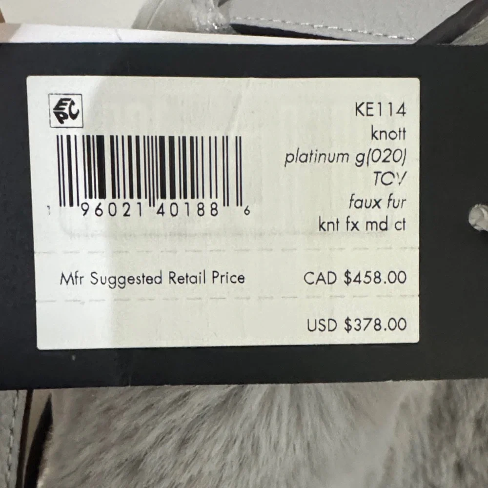 Kate Spade Gray Faux Fur knot Bag - Picture 4 of 7